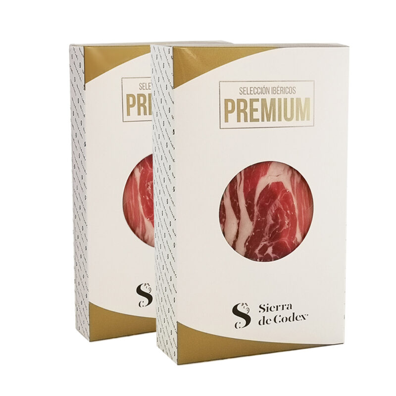 Pack loncheados de Jamón de Cebo Ibérico 50% Raza Ibérica “Sierra de Codex”